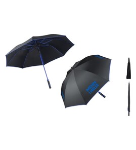 Produktbilde for Caloro RPET 27” Stormsikker Paraply med Farget Ramme