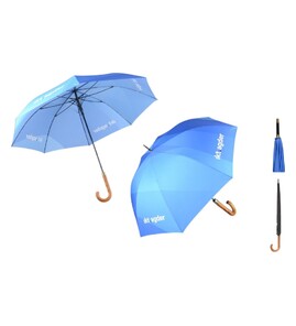 Produktbilde for Elban RPET 27” Stormsikker Paraply med Trehåndtak