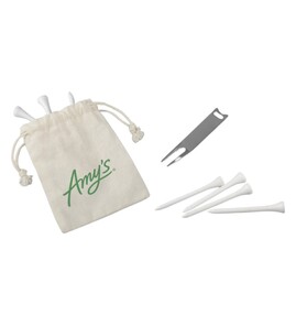 Produktbilde for Eagle Golf Tilbehørssett i Økologisk Bomullspose