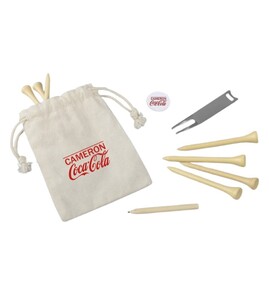 Produktbilde for Birdie Golf Tilbehørssett i Økologisk Bomullspose