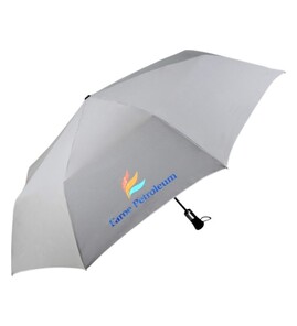 Produktbilde for Lumero Polyester 27” Sammenleggbar Paraply med Refleks