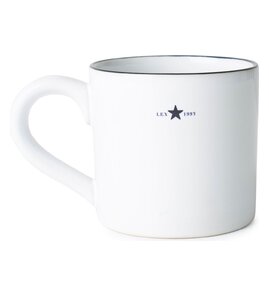 Hovedminiatyrbilde av White/Dark Blue (LX) Lexington Stoneware Mug Keramisk Kopp