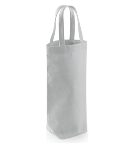 Hovedminiatyrbilde av Light Grey Westford Mill 407 g/m2 Fairtrade Bomullskanvas Flaskebag