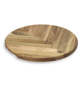 Produktbilde for HOLM Rundt Serveringsbrett med Fiskebensmønster