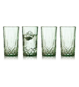 Hovedminiatyrbilde av Grønn Lyngby Glas Sorrento 38 cl 4 stk Highball 