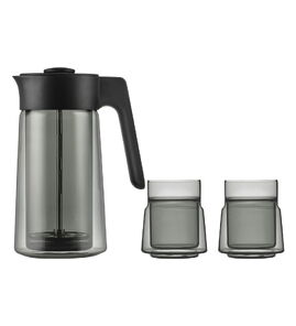 Produktbilde for Jacob Jensen Presskanne med 2 stk Glass