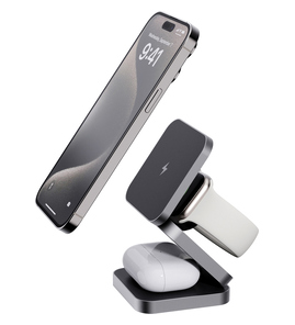 Produktbilde for XD Xclusive Terra 15W RCS Resirkulert Aluminium Sammenleggbar 3 i 1 Ladeplate