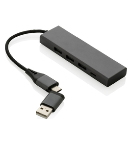 Produktbilde for XD Xclusive Terra RCS Resirkulert Aluminium USB Hub