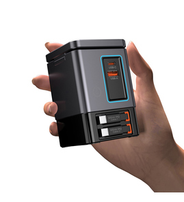 Produktbilde for Urban Vitamin Sacramento 105 W Ladestasjon med Uttrekkbar Ledning