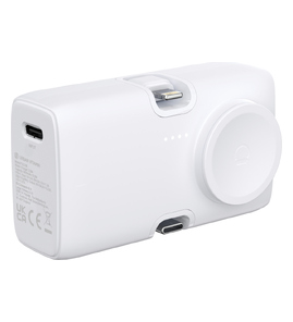 Hovedminiatyrbilde av Hvit Urban Vitamin San Diego 5000 mAh RCS Resirkulert Plast 20 W PD Klokkelader og  Powerbank