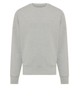 Hovedminiatyrbilde av Heather grey iqoniq Kruger Resirkulert Bomull Relaxed Fit Collegegenser