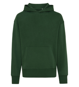 Hovedminiatyrbilde av Forest green iqoniq Yoho Resirkulert Bomull Relaxed Fit Hettegenser