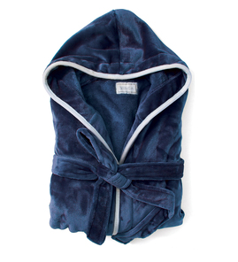 Hovedminiatyrbilde av Marinblå Vinga Louis Plysj GRS RPET S/M Morgenkåpe