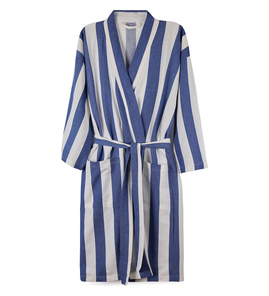 Hovedminiatyrbilde av Blå Vinga Ornos GRS Resirkulert Bomull og Polyester Hamam L/XL Badekåpe