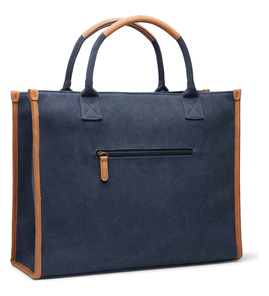 Hovedminiatyrbilde av Marinblå Vinga Bosler RCS Resirkulert Kanvas Kontorveske