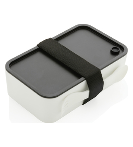 Hovedminiatyrbilde av Hvit XD Collection GRS Resirkulert PP Matboks med Spork