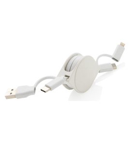 Produktbilde for XD Collection RCS Resirkulert Plast og TPE Uttrekkbar 6-i-1 Ladekabel