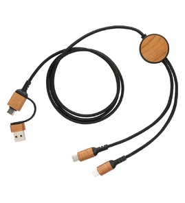 Produktbilde for XD Collection Ohio RCS Resirkulert Plast 6-i-1 Ladekabel