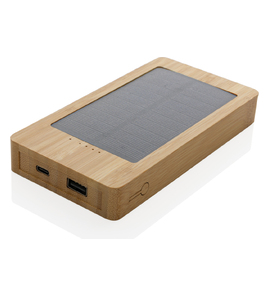 Produktbilde for XD Collection Sunwick 10.000 mAh Bambus Solcelle Powerbank