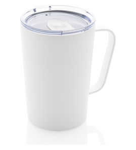 Hovedminiatyrbilde av Hvit XD Collection 420 ml RCS Resirkulert Stål Moderne Termokopp med Lokk