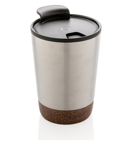 Hovedminiatyrbilde av Sølvfarget XD Collection 300 ml GRS Resirkulert Stål og PP Termokopp med Kork