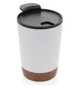 Hovedminiatyrbilde av Hvit XD Collection 300 ml GRS Resirkulert Stål og PP Termokopp med Kork