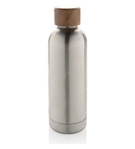 Hovedminiatyrbilde av Sølvfarget XD Collection Wood 500 RCS Resirkulert Stål Termoflaske