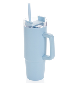 Hovedminiatyrbilde av Lyseblå XD Collection Tana 900 ml RCS Resirkulert Plast Termokopp med Håndtak