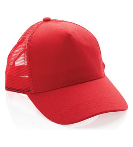 Hovedminiatyrbilde av Rød XD Collection Impact AWARE 190 g/m2 Resirkulert Bomull 5-Panels Trucker Caps