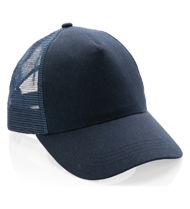 Hovedminiatyrbilde av Marinblå XD Collection Impact AWARE 190 g/m2 Resirkulert Bomull 5-Panels Trucker Caps
