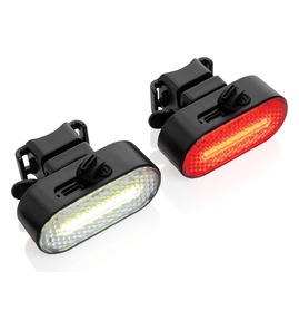 Produktbilde for XD Collection Lumino RCS Resirkulert Plast USB Oppladbart Sykkellyktsett 