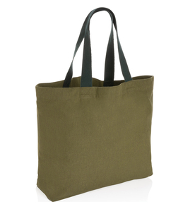 Hovedminiatyrbilde av Grønn XD Collection Impact Aware 240 g/m2 Ufarget Resirkulert Bomullscanvas 27L Shoppingbag