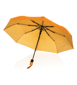Hovedminiatyrbilde av Sundial orange XD Collection Impact AWARE 190T PET 21" Mini Automatisk Sammenleggbar Paraply