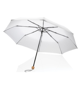 Hovedminiatyrbilde av Hvit XD Collection Impact AWARE RPET 190T Bambus 20,5" Mini Sammenleggbar Paraply