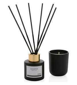 Hovedminiatyrbilde av Svart Ukiyo Gavesett med Duftpinner og Duftlys