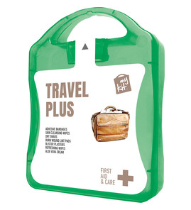 Hovedminiatyrbilde av Grønn MyKit Førstehjelpssett Reise Pluss