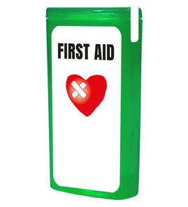 Hovedminiatyrbilde av Grønn MyKit MiniKit Førstehjelpsett