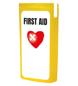 Hovedminiatyrbilde av Gul MyKit MiniKit Førstehjelpsett