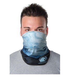 Hovedminiatyrbilde av Marineblå Zoya RPET Fleece Bandana Multilue med Søm