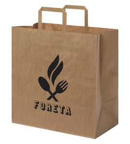 Hovedminiatyrbilde av Kraft brun Papirpose XL (34 x 20 x 35 cm) 80-90 g/m2 Kraftpapir med Vridde Håndtak