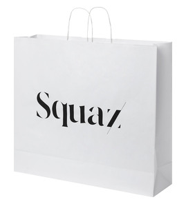 Produktbilde for Papirpose XXL (49,5 x 14 x 44 cm) 90-100 g/m2 Kraftpapir med Vridde Håndtak