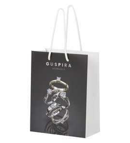 Produktbilde for Papirpose Medium (18 x 9 x 23 cm) Håndlaget 170 g/m2 Laminert Papir med Plasthåndtak 