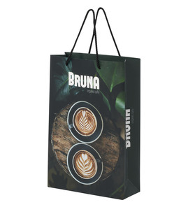 Produktbilde for Papirpose Stor (24 x 9 x 36 cm) Håndlaget 170 g/m2 Laminert Papir med Plasthåndtak 