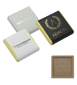 Produktbilde for Sjokoladekvadrat 5g med Luksuriøs Preging