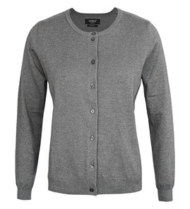 Hovedminiatyrbilde av Grey Melange Nimbus Brighton Bomull og Nylon  Strikket Cardigan Dame