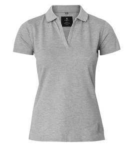 Hovedminiatyrbilde av Grey Melange Nimbus Harvard V-Neck  Poloskjorte Dame