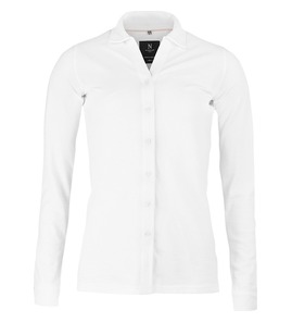 Hovedminiatyrbilde av White Nimbus Kingston Økologisk Bomull Piqué Skjorte Dame